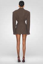 Chic Double-Breasted Woolen Coat