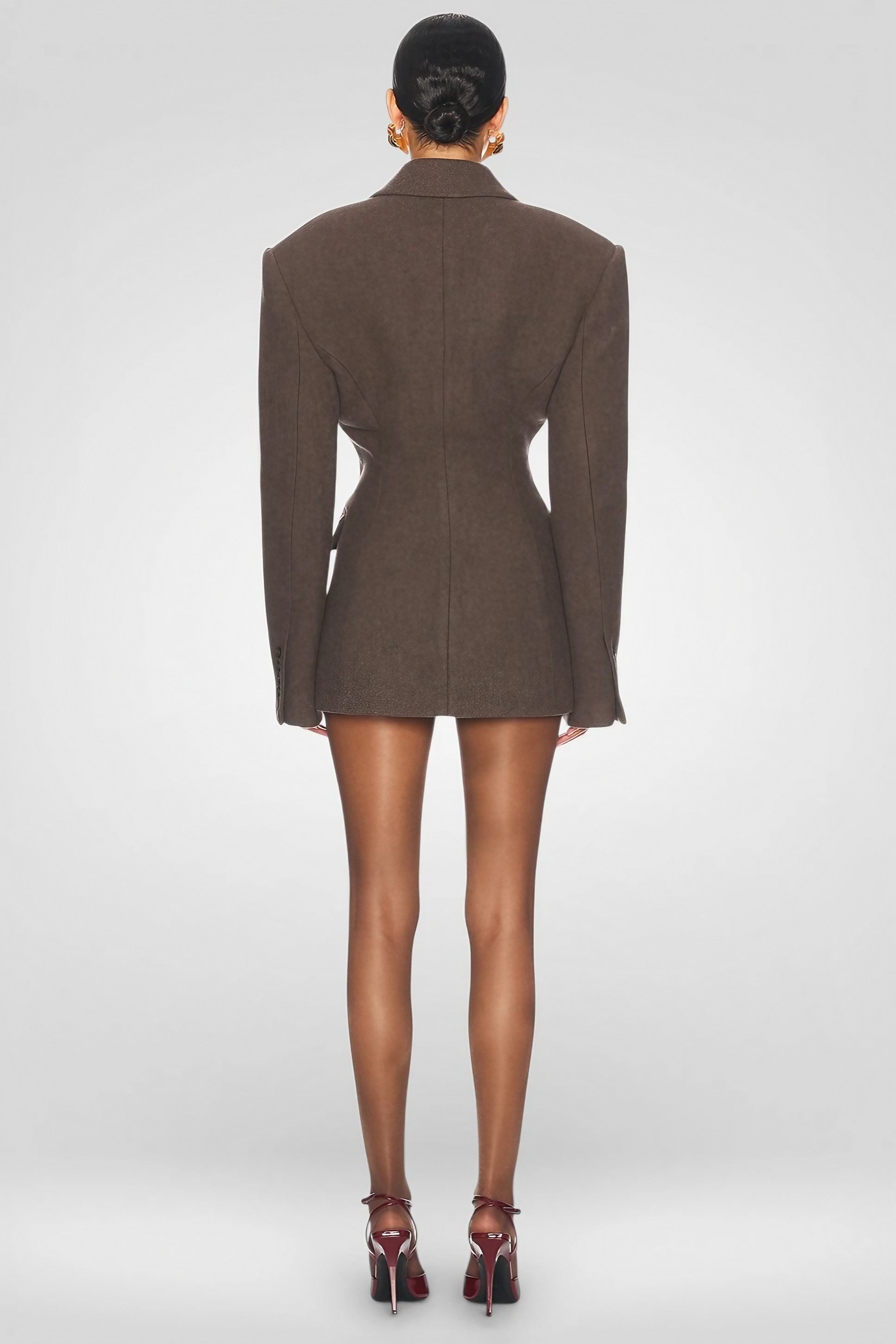 Chic Double-Breasted Woolen Coat