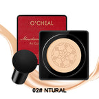 OCHEAL Mushroom Head BB Cream – Concealer Cushion Foundation with Puff | Waterproof, Brightening & Long-Lasting | 20g