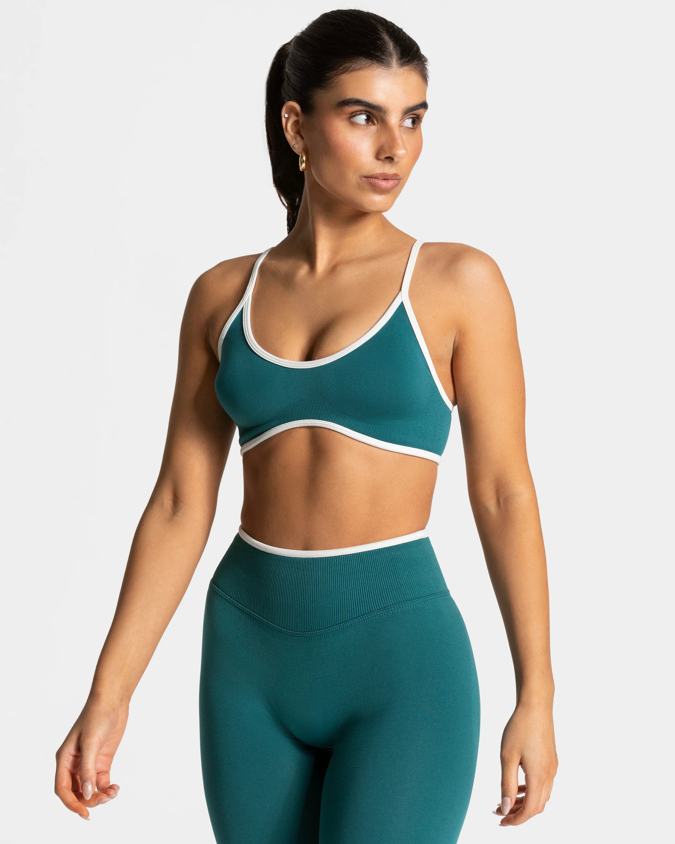 Seamless 2-Piece Yoga Set –Green