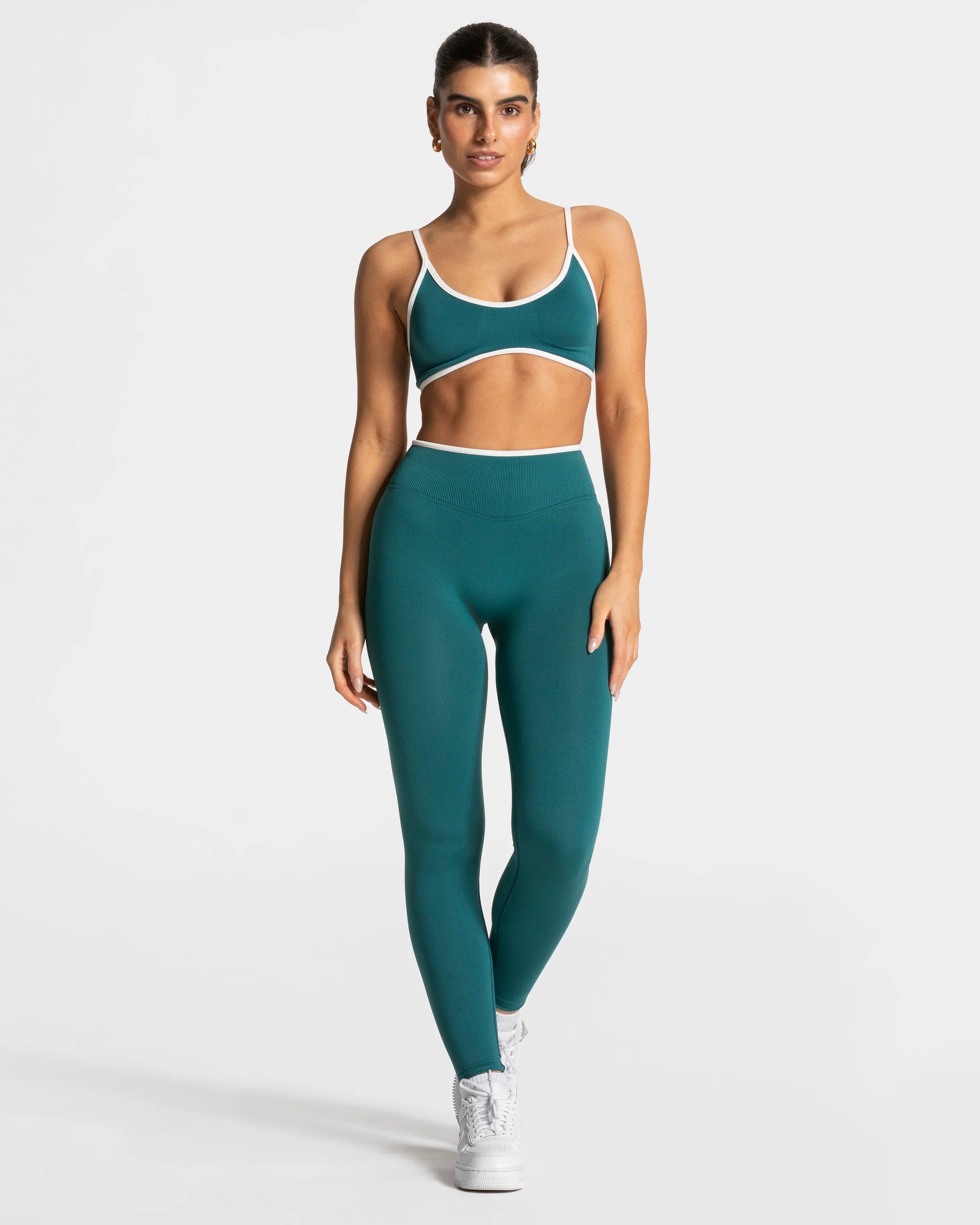 Seamless 2-Piece Yoga Set –Green