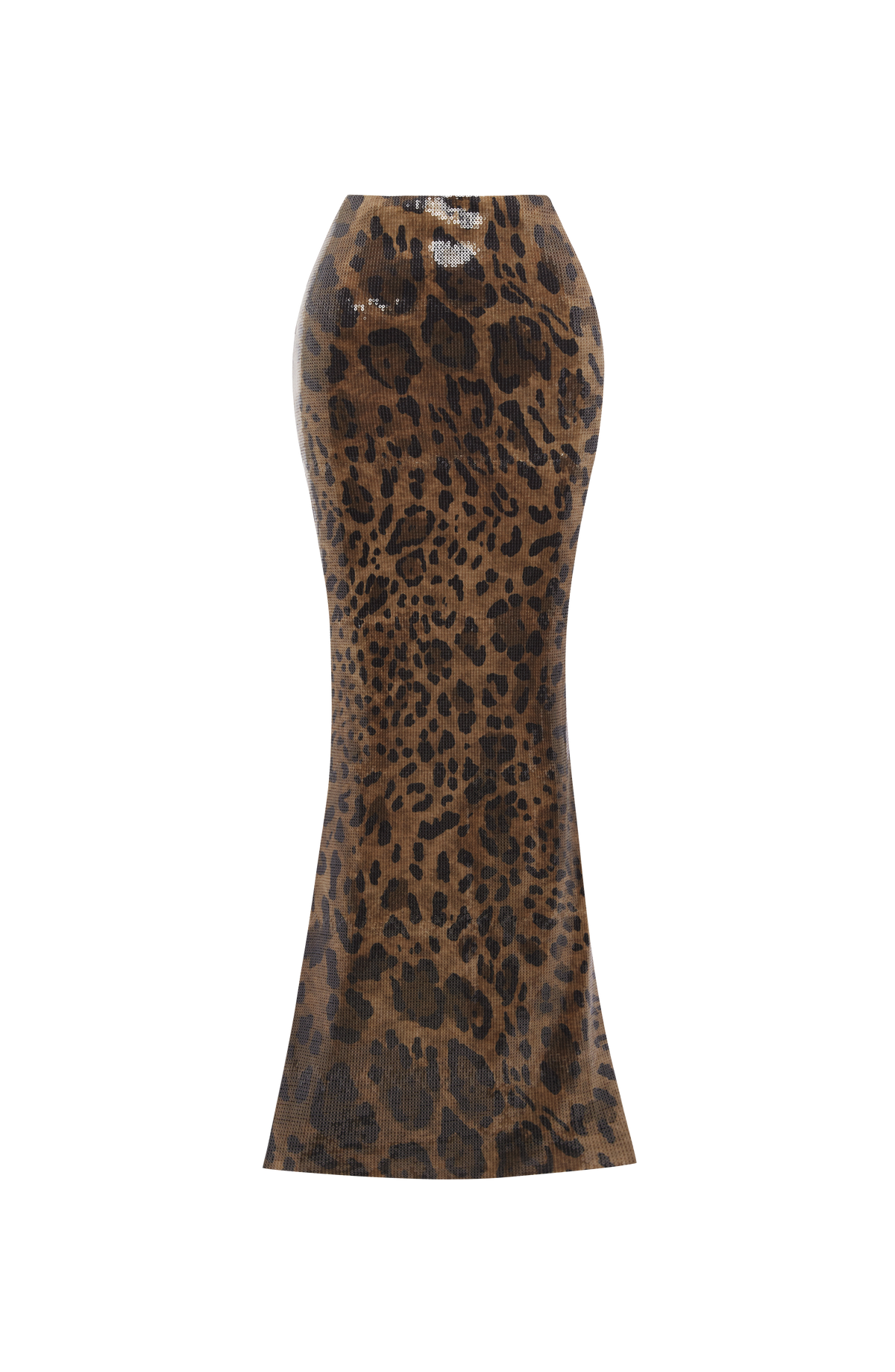 Leola Maxi Skirt - Sequin Leopard Print