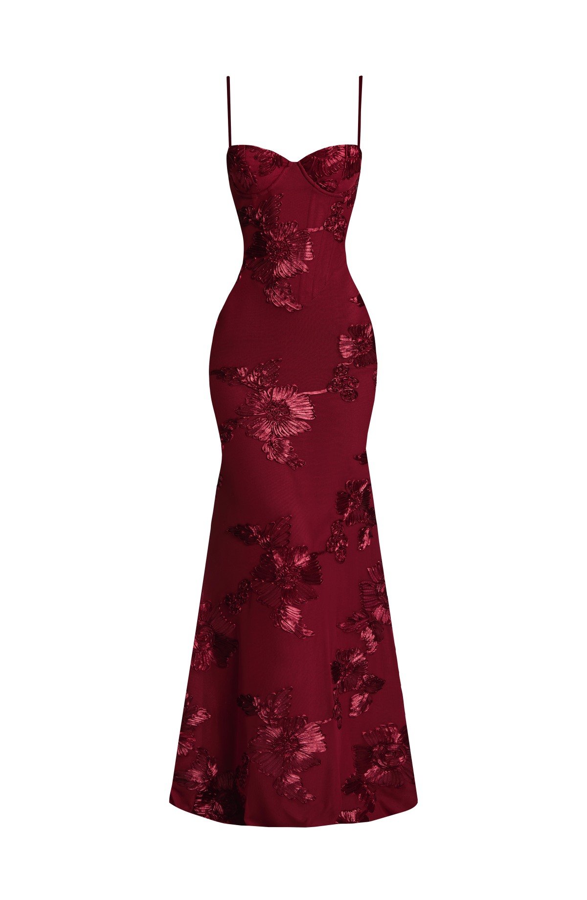 Nefertiti Maxi Dress - Burgundy