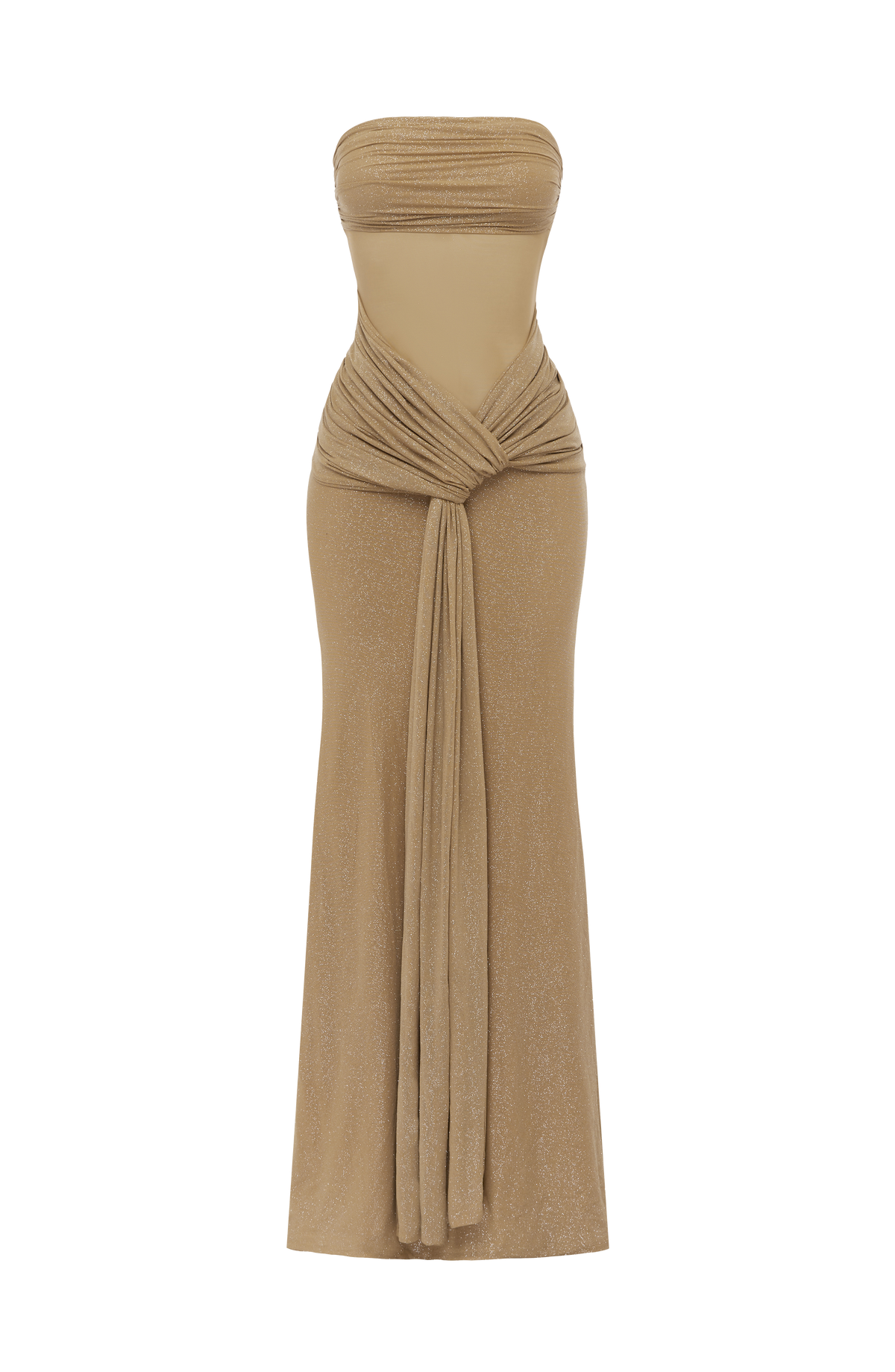 Paula Maxi Dress - Gold Sparkle