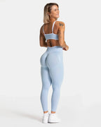 Seamless 2-Piece Yoga Set –Blue