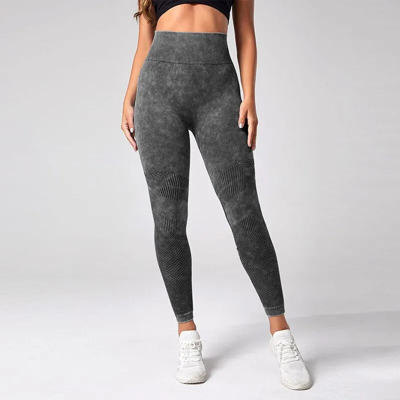 High-Waist Seamless Scrunch Yoga Leggings