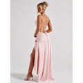 Strapless Asymmetrical Midi Dress – Sexy Backless Summer Dress with Empire Waist for Women