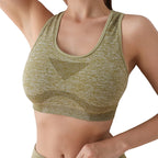 Seamless Yoga & Gym Sports Bra – Shockproof, Quick-Dry & Supportive
