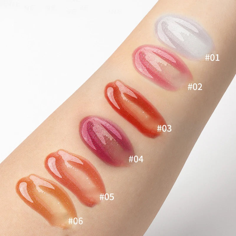 MAGIC CASA 6-Piece Jelly Lip Oil Set – Plumping & Hydrating Gloss with Long-Lasting Shine | 9ml Each