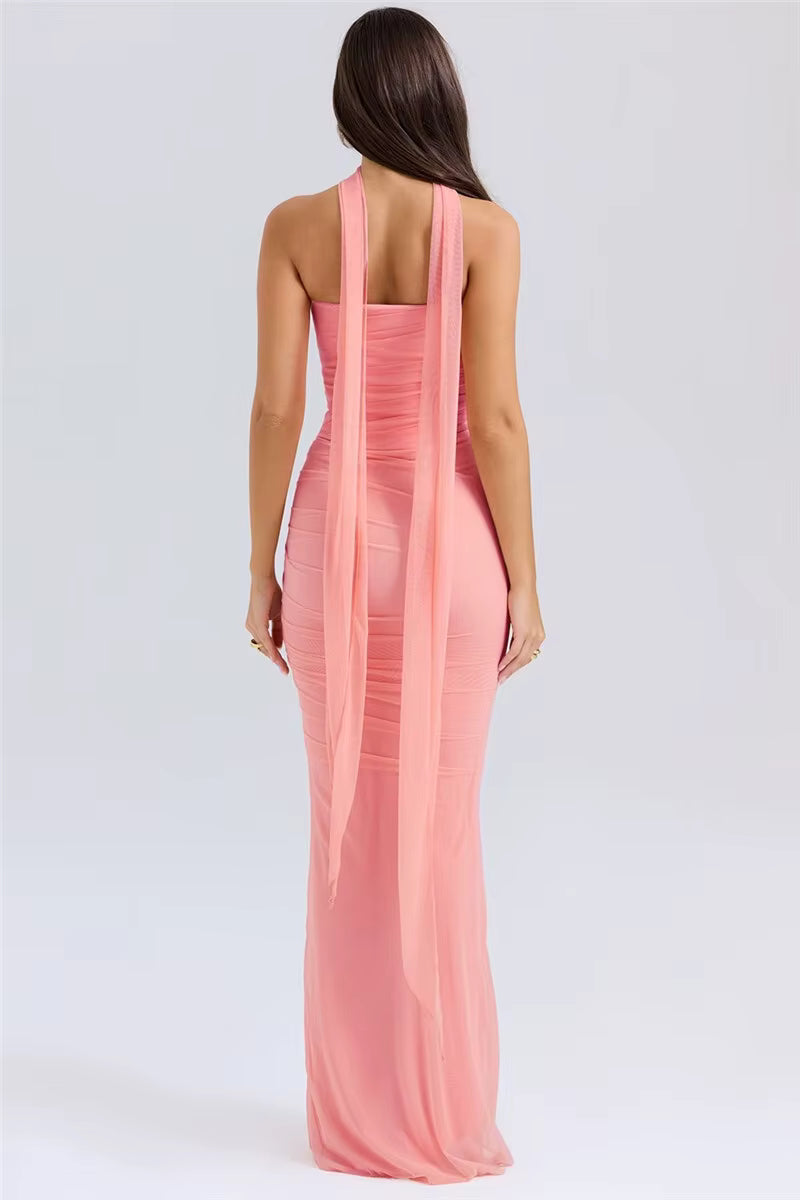 Strapless Two-Piece Maxi Set