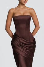Ella Maxi Dress - Brown