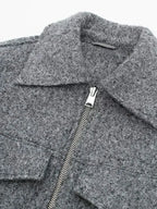 Tweed Cropped Zip Jacket – Urban Smart Casual