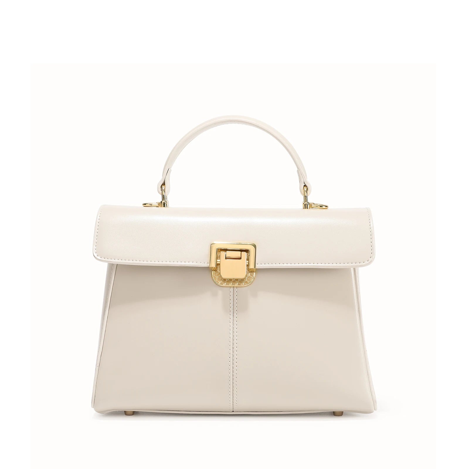 Luxury Genuine Leather Crossbody Bag – Versatile Messenger Handbag with Scarf Decor for Women