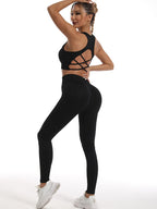 Seamless Sports Set – Bra & High-Waist Compression Leggings