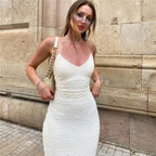 Backless Knit Maxi Dress – Y2K Elegance for Summer Nights