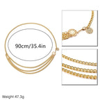 Women’s Sunflower Coin Tassel Waist Chain – Y2K Belly Belt for Rave & Bikini Looks