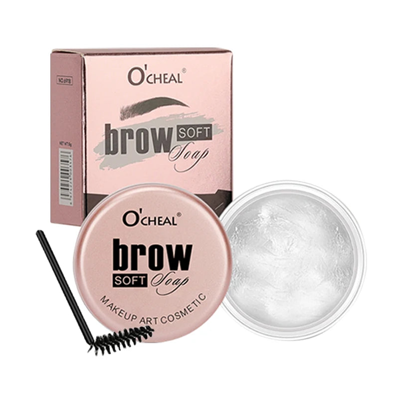 Stylingový gel na obočí 3D Feathery Wild Brow Wax, voděodolný, dlouhotrvající, snadno se nanáší, tvarující obočí, líčení, tvarující mýdlo, kosmetika