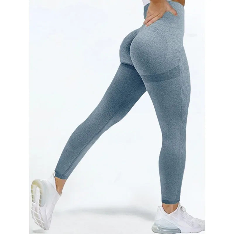 Seamless Tummy Control Leggings – High Waist Scrunch Fit for Workout & Shaping