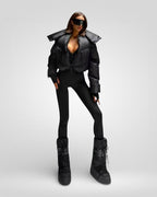 Stand Collar Cotton-Filled Zipper Jacket