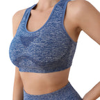 Seamless Yoga & Gym Sports Bra – Shockproof, Quick-Dry & Supportive