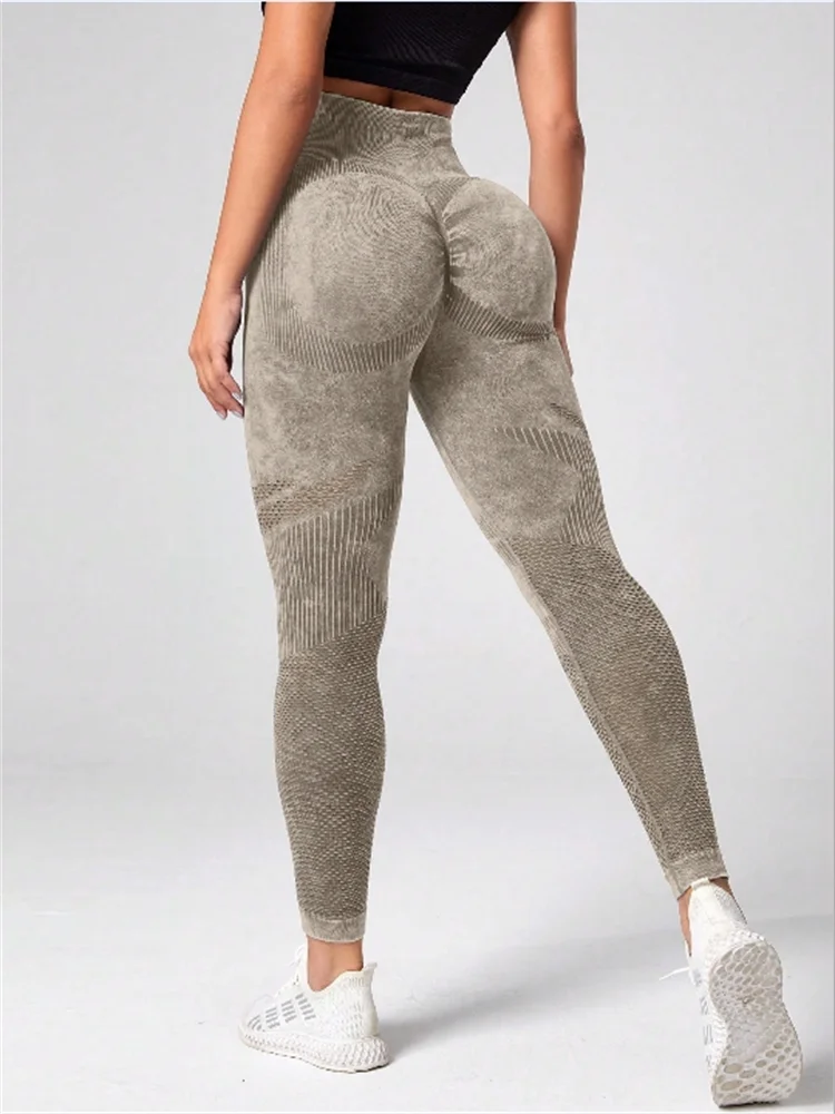 High-Waist Seamless Scrunch Yoga Leggings