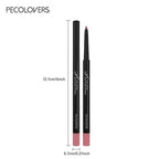Crayon à lèvres mat waterproof – Contour des lèvres longue tenue | 12 couleurs hydratantes
