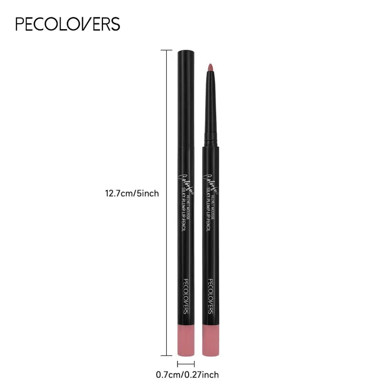 Waterproof Matte Lipliner Pencil – Long-Lasting Contour Tint for Lips | 12 Moisturizing Colors