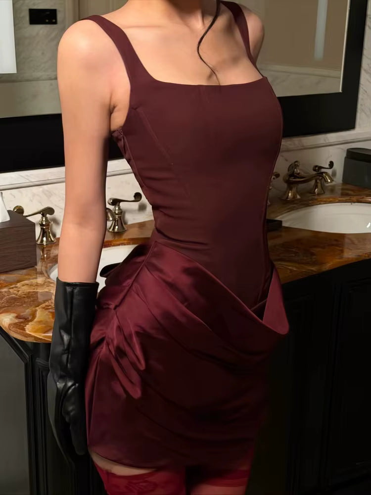 Šaty Cornelia - Švestkově bordó