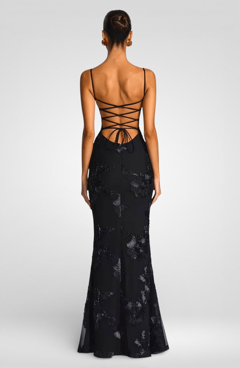 Spaghetti Strap Print Maxi Dress