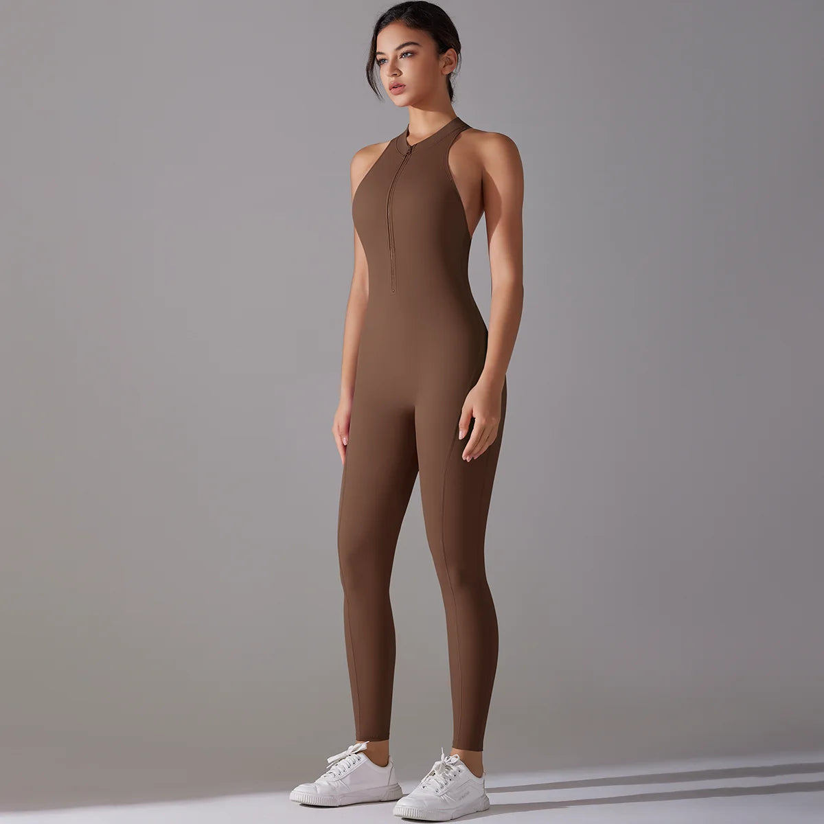 Sculpting Workout Bodysuit – Crisscross Back, Core & Glutes Shaping