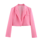 Cropped Blazer – Tailored Minimal Jacket for Women