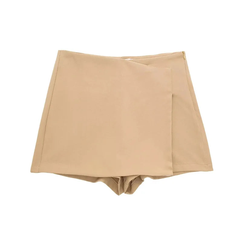 VantaWrap Mini Skort – Sleek High-Waist Illusion Skirt Shorts