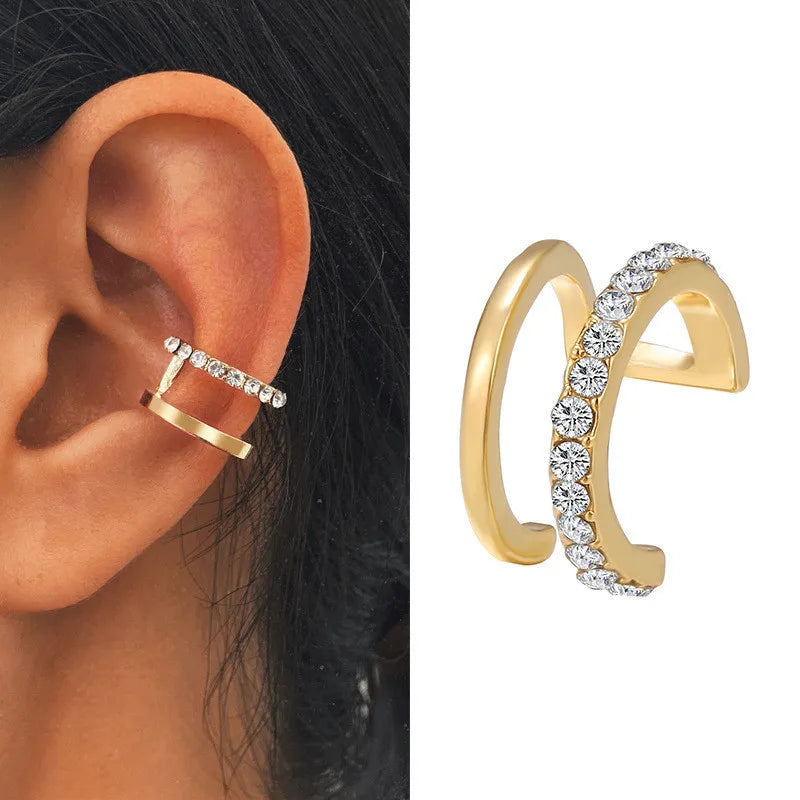 Non-Piercing Leaf Ear Cuff – Gold-Plated Clip-On Earring
