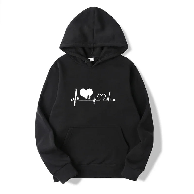 Heartbeat Hoodie – Love & Autism-Inspired Graphic