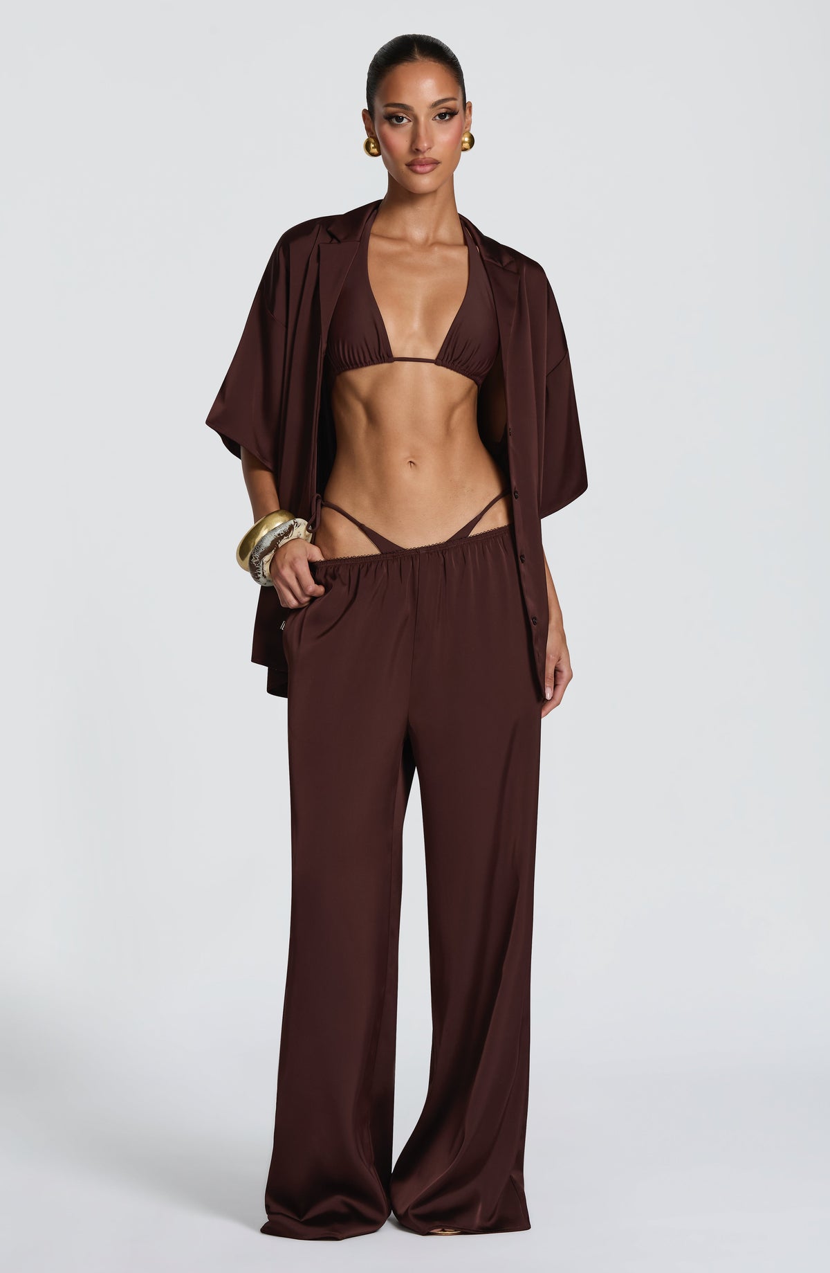 Soleil Shirt - Plum Brown