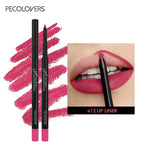 Crayon à lèvres mat waterproof – Contour des lèvres longue tenue | 12 couleurs hydratantes
