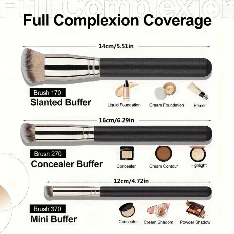 Multifunction Foundation & Concealer Brush – Dense Nose Contour & Blush Brush for Travel