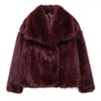 Luxury vegan Fur Coat – Oversized Winter Glam Look