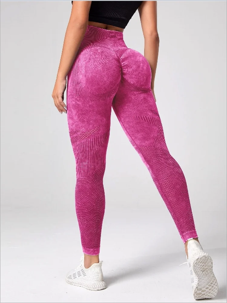 High-Waist Seamless Scrunch Yoga Leggings