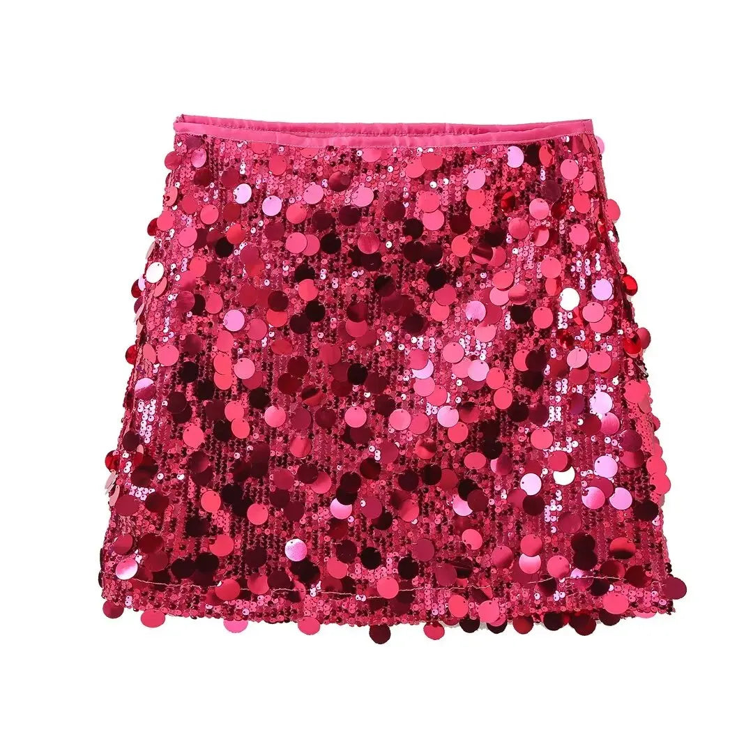 Mini Sequin Skirt – Sparkly Slim-Fit Party Look