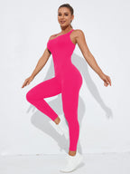 Kryds-ryg mavekontrol jumpsuit – Sculpting Activewear 
