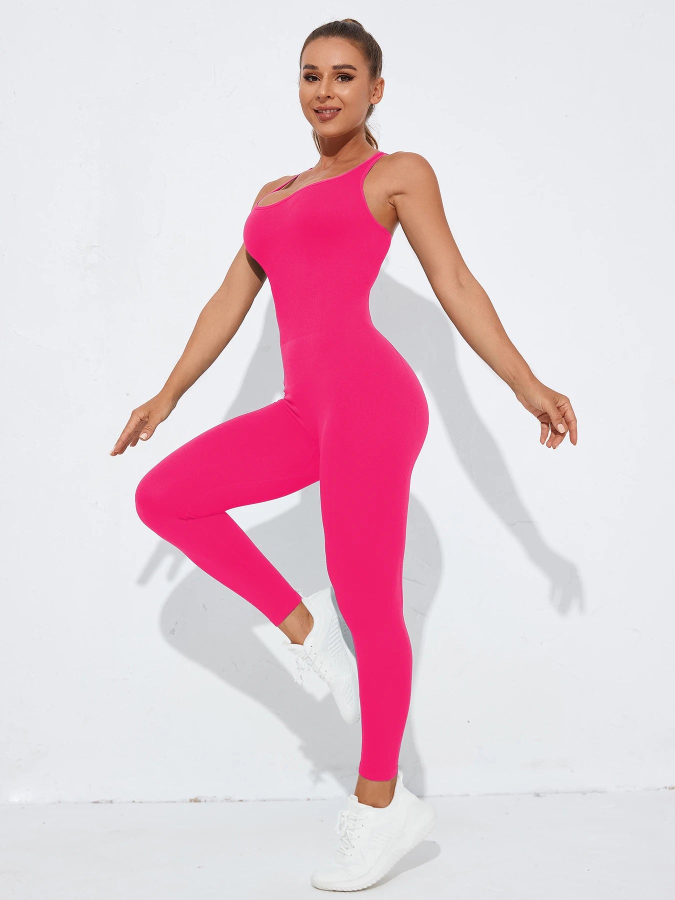 Crisscross Back Tummy Control Jumpsuit – Sculpting Activewear