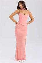 Strapless Two-Piece Maxi Set