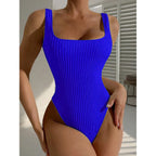 Coastal Curve – Sculpted Texture Swimwear