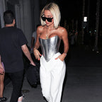Metallic Corset Top – Strapless Y2K Slim Fit Bustier