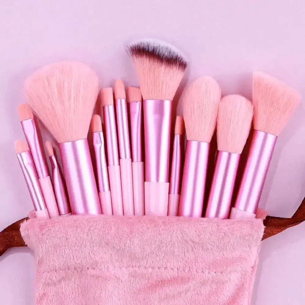 13–16 Pcs Professional Makeup Brush Set – Soft Nylon Foundation & Eyeshadow Blending Tools