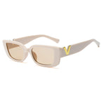Lunettes de soleil rectangulaires vintage pour femme – Petite monture, verres de luxe UV400