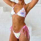 Colorful Scrunch Bikini Set – Vibrant Tie-Dye Look with Stretch Fit