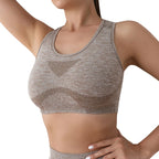 Seamless Yoga & Gym Sports Bra – Shockproof, Quick-Dry & Supportive