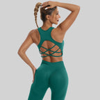 Seamless Sports Set – Bra & High-Waist Compression Leggings